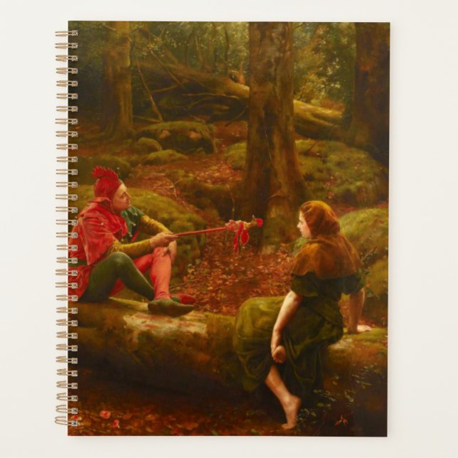 Agenda Touchstone and Audrey (Jester Teasing Lady Lover) (Anverso)