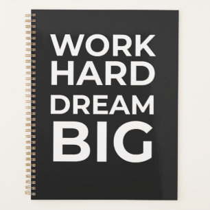 Agenda Trabajo duro sueño grande
