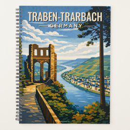 Agenda Traben-Trarbach Alemania Arte de Viaje Vintage Esc
