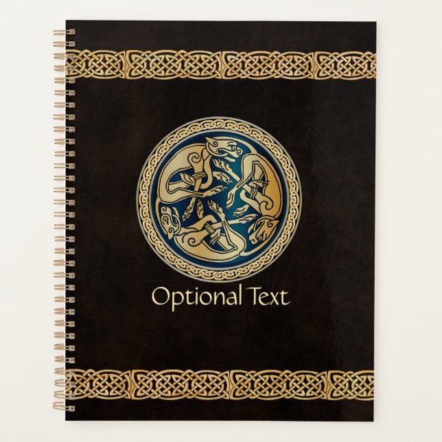 Agenda Tradición de Knotwork de Lobo Celta (Anverso)