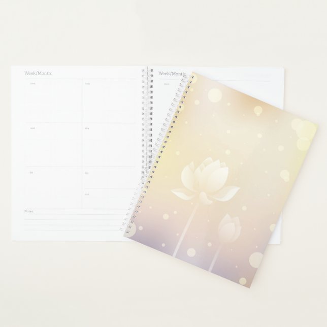 Agenda Tranquil Lotus Hardcover Daily Planner (Demostración)
