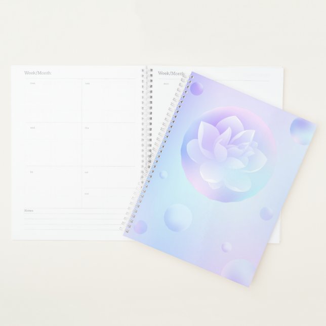 Agenda Tranquil Lotus Hardcover Daily Planner (Demostración)