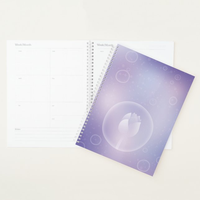 Agenda Tranquil Lotus Hardcover Daily Planner (Demostración)