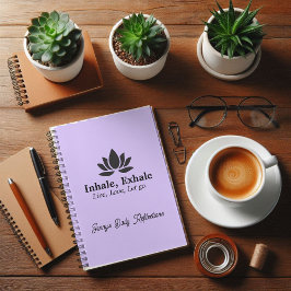 Agenda Tranquil Lotus: Personalizado de inspiración inhal