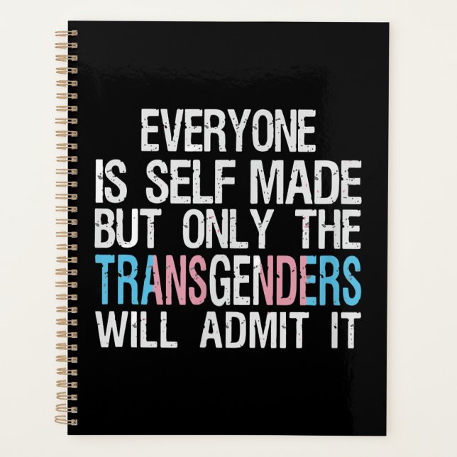 Agenda Transexual autohecho hombre LGBT Bandera transgéne (Anverso)