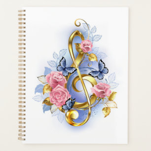 Agenda Treble arrecife con rosas rosas rosas rosas
