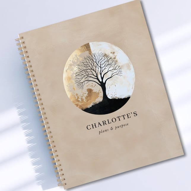 Agenda Tree of Life Planner – Gold & Neutral Tones (Custom Tree of Life Planner – Gold & Neutral Tones)