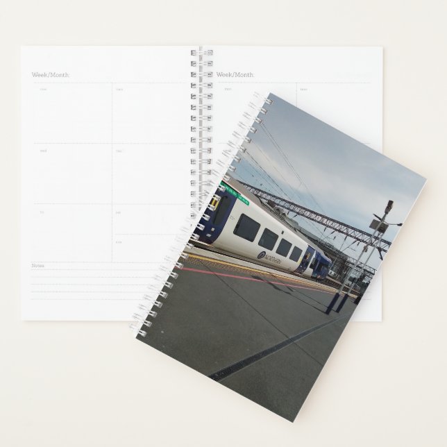 Agenda Tren azul y blanco (Demostración)