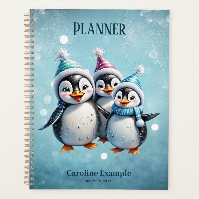 Agenda Tres adorables pingüinos (Anverso)