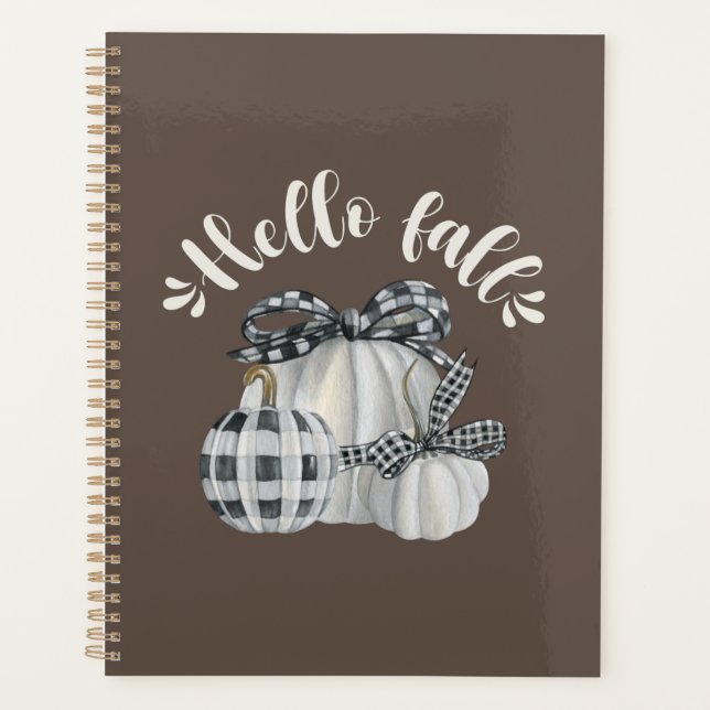 Agenda Tres Calabaza Hola Caída (Anverso)