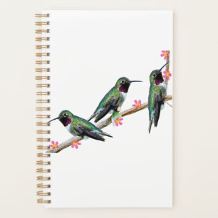Agenda Tres colibríes en la rama Silencio perenne