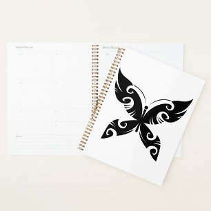 Agenda Tribal Mariposa Tattoo Negrita Estilo de tinta neg