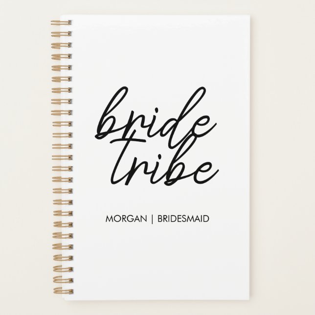 Agenda Tribuna de novias | Bachelorette Bridesmaid Modern (Anverso)