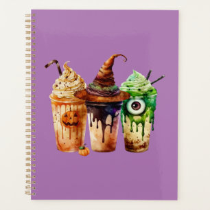 Agenda Trío de acuarela para beber café de Halloween