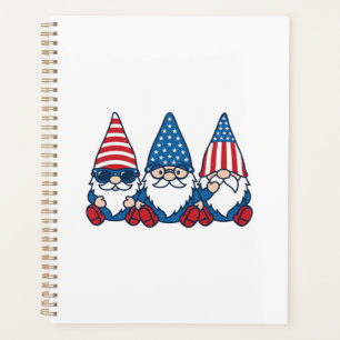 Agenda Trío de gnomos patrióticos diseño de camiseta vect