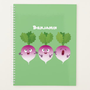 Agenda Trío de verduras de nabo lindo personalizado