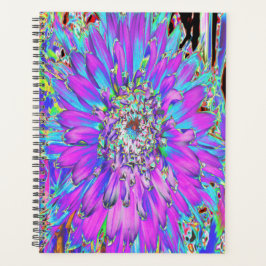 Agenda Trippy Resumen Aqua, Lime Green y Purple Dahlia