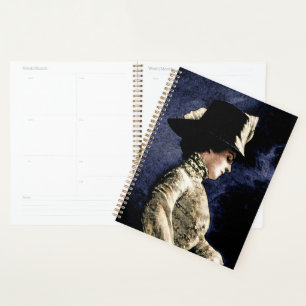 Agenda Triste victoriana con Gorra de plumas