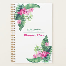 Agenda Tropical exótico sin fecha | Tu nombre