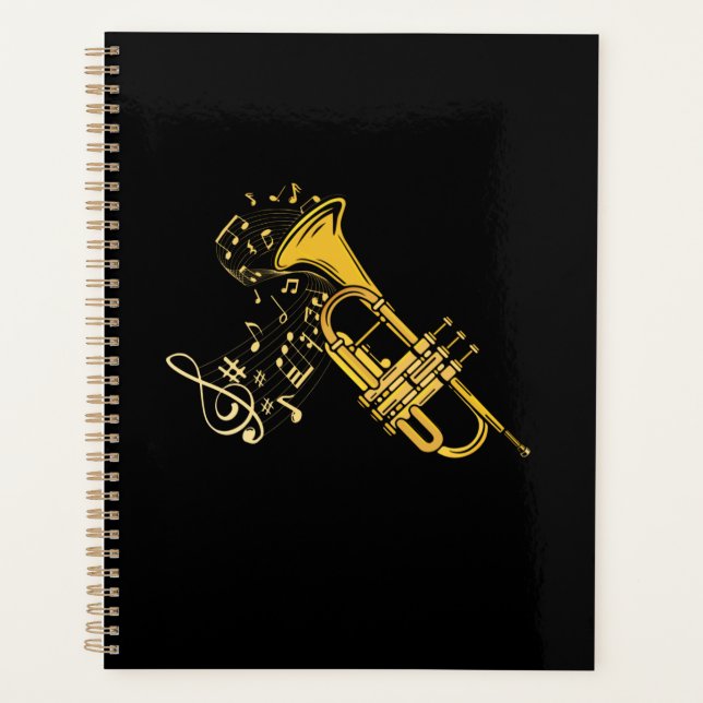 Agenda Trumpet Player Jazz Music Gift Big Band Trumpet (Anverso)