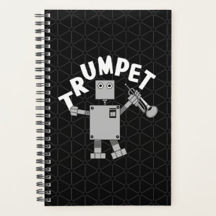 Agenda Trumpet Robot White Text