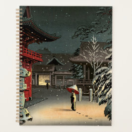 Agenda Tsuchiya Koitsu - Nieve en el santuario de Nezu