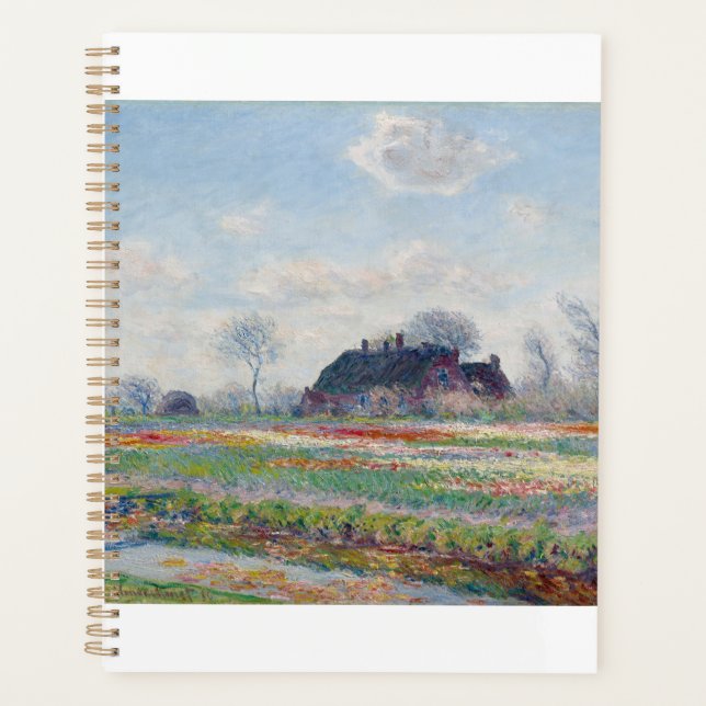 Agenda Tulip Fields at Sassenheim by Claude Monet (Anverso)