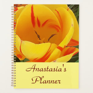Agenda Tulipán amarillo personalizado