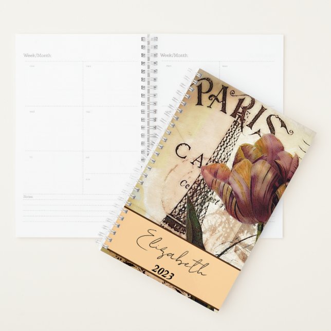 Agenda Tulipán de París personalizado (Demostración)