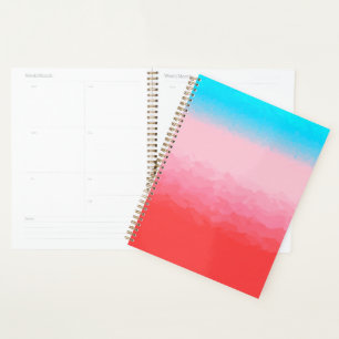 Agenda Turcas y Caicos Azul y Coral Ombre