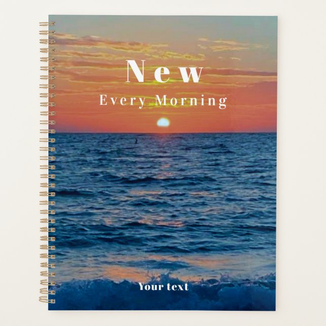 Agenda Tus ejercicios son nuevos cada mañana (Anverso)