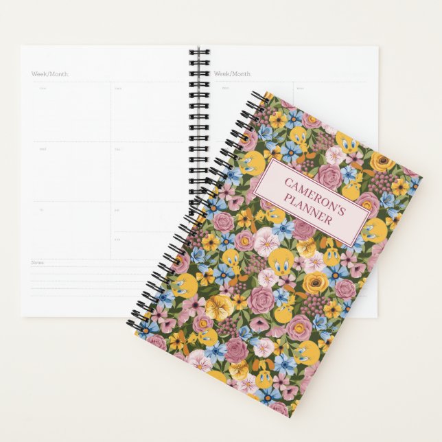 Agenda TWEETY™ Floral Embroidery Pattern (Demostración)