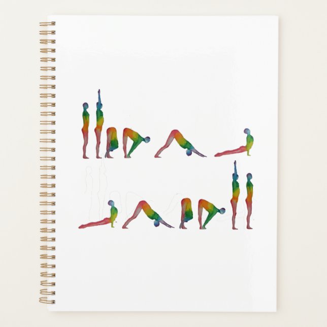 Agenda Über Planner – Surya Namaskarasana (Anverso)