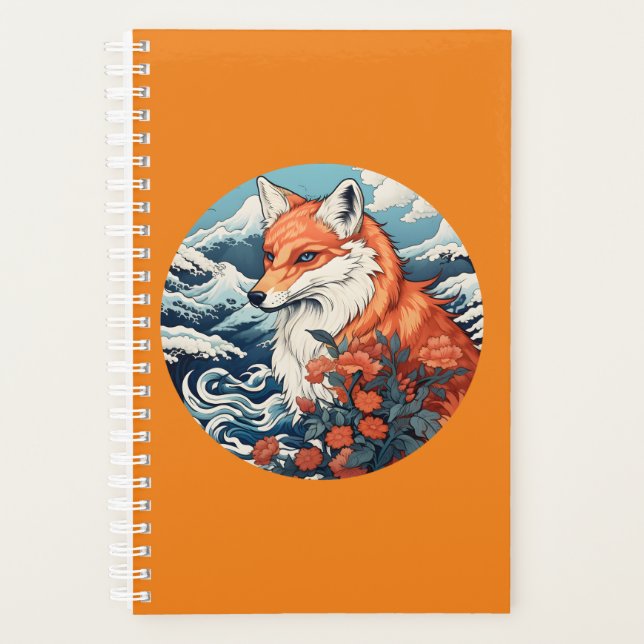 Agenda Ukiyo-e fox japón (Anverso)