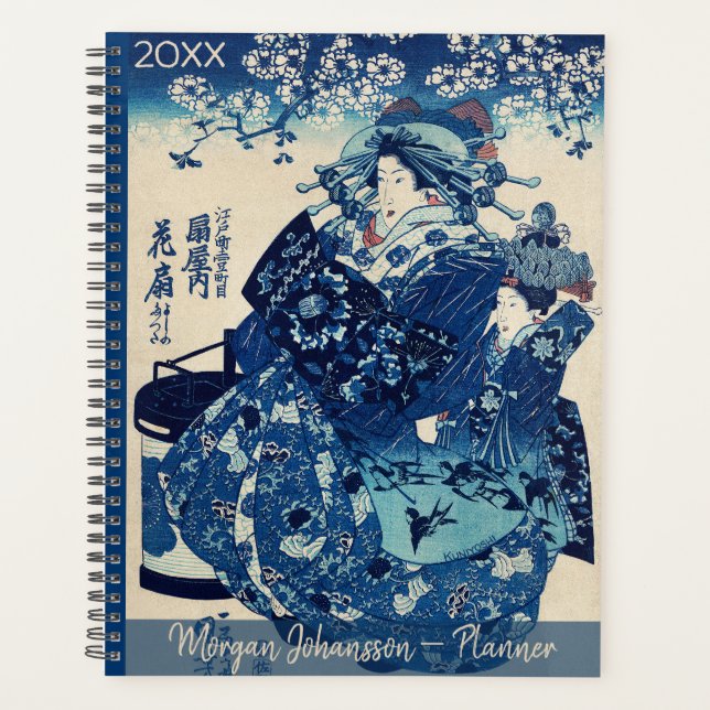 Agenda Ukiyo-e japonés – Utagawa Kuniyoshi – Texto person (Anverso)