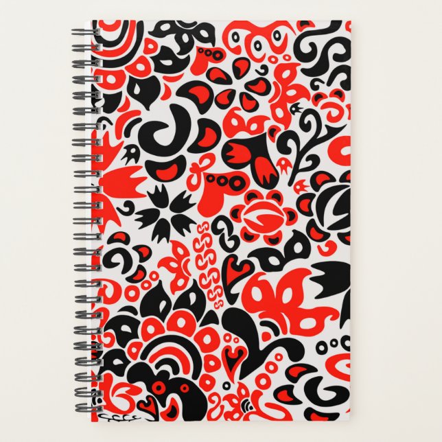 Agenda Ukrainian ethnic folk art floral pattern absrtact  (Anverso)