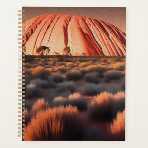 Agenda Uluru "Ayers Rock" Australia Pintura al Óleo, 