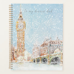 Agenda Un día nevado en Londres pintado a mano