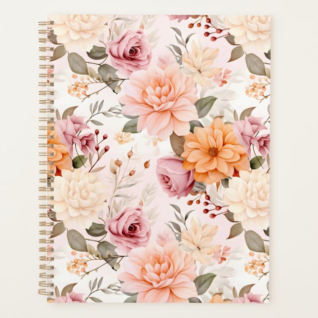 Agenda Un diseño de serie floral de otoño 2 (Anverso)