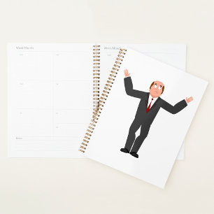 Agenda Un extraño empresario calvo que se encoge de hombr