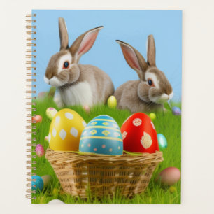 Agenda Un lindo conejo de Pascua para un ánimo positivo