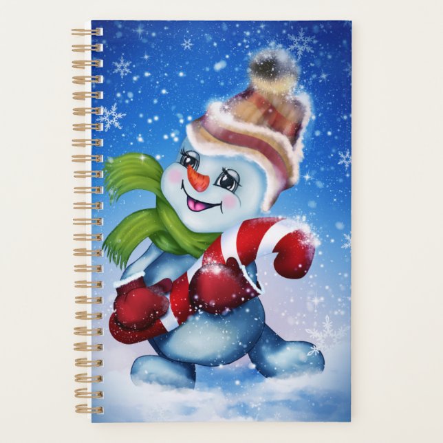 Agenda Un muñeco de nieve festivo          (Anverso)
