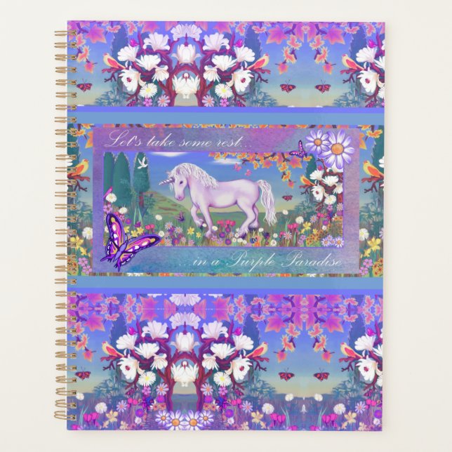 Agenda un paraíso morado (Anverso)