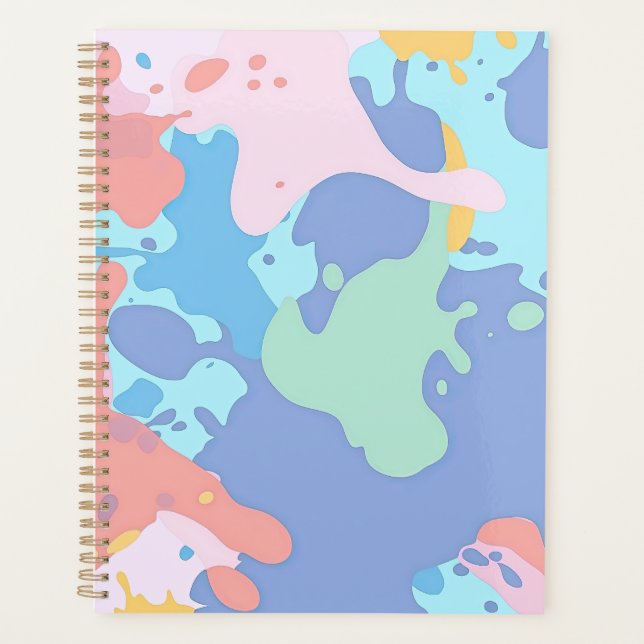 Agenda Un patrón desordenado de manchas de pintura (Anverso)