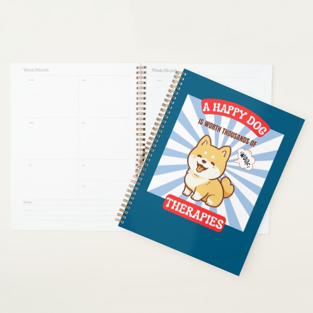 Agenda Un perro Shiba feliz perro lindo (Demostración)