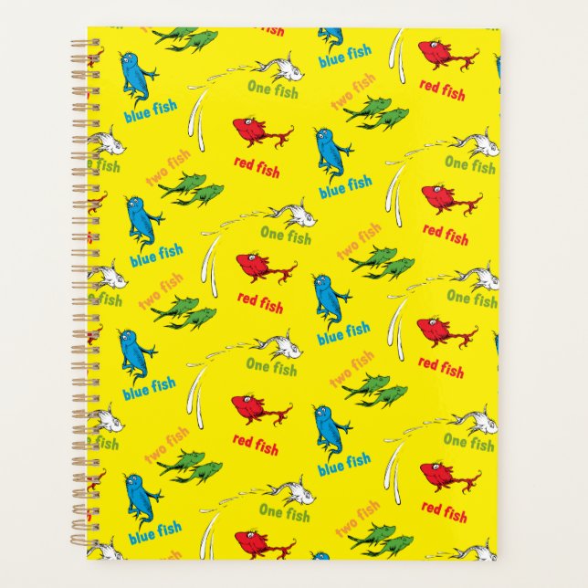 Agenda Un pez dos peces patrón amarillo (Anverso)