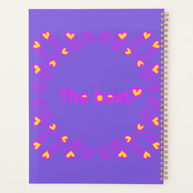 Agenda Un simple regalo "el mejor" (Reverso)