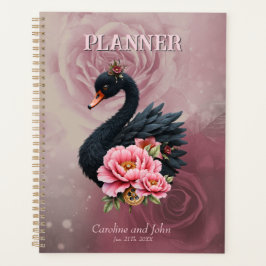 Agenda Un toque de rosa y brillo de cisne.