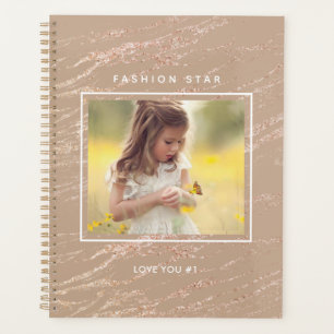 Agenda Un único efecto fotográfico Personalizado Monogr