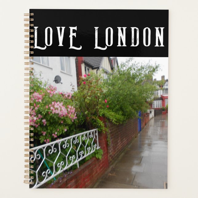Agenda Una calle Londres y una Inglaterra de lluvia (Anverso)